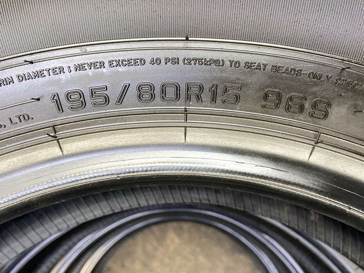 4本セット 195/80R15 96S DUNLOP GRANDTREK ダンロップ タイヤ グラントレック AT5 レイズドブラックレター 中古タイヤ 4本セット 195⁄80R15 96S サマータイヤのみ  ダンロップ