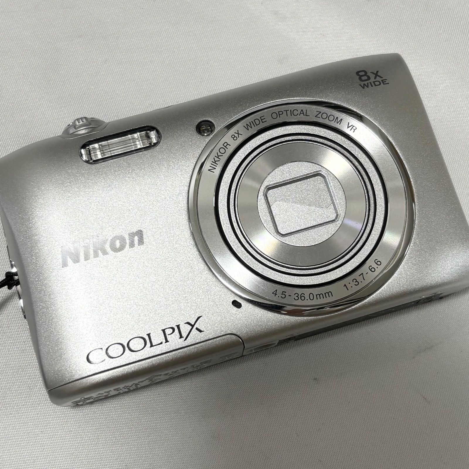 送料無料】Nikon/ニコン/COOLPIX/クールピクス/S3600/シルバー 