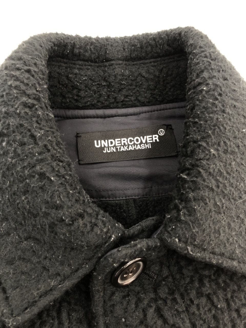 UNDERCOVER 18AW/ボアフリースステンカラー/UCV4306/黒 - ステンカラー ...