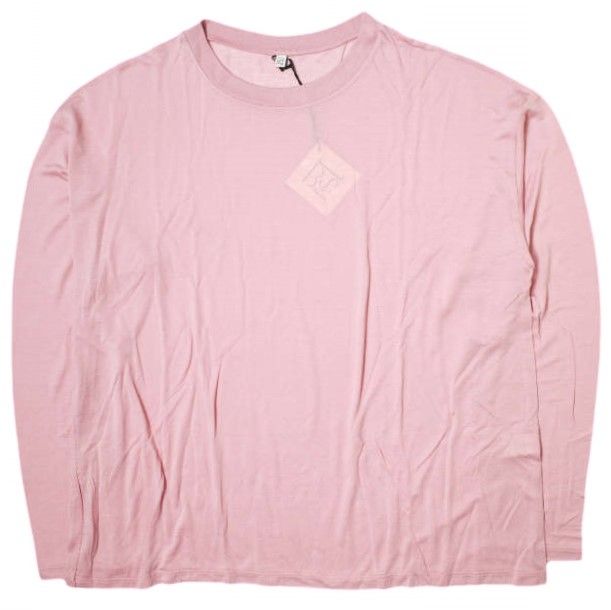 baserange ベースレンジバンブーロングスリーブTシャツpink xs