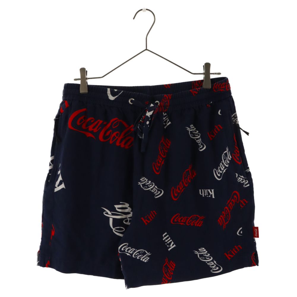 【L】KITH COCA-COLA セットアップ Coca-Cola (コカコーラ) PRINTED SHORT NAVY コカ コーラ プリント
