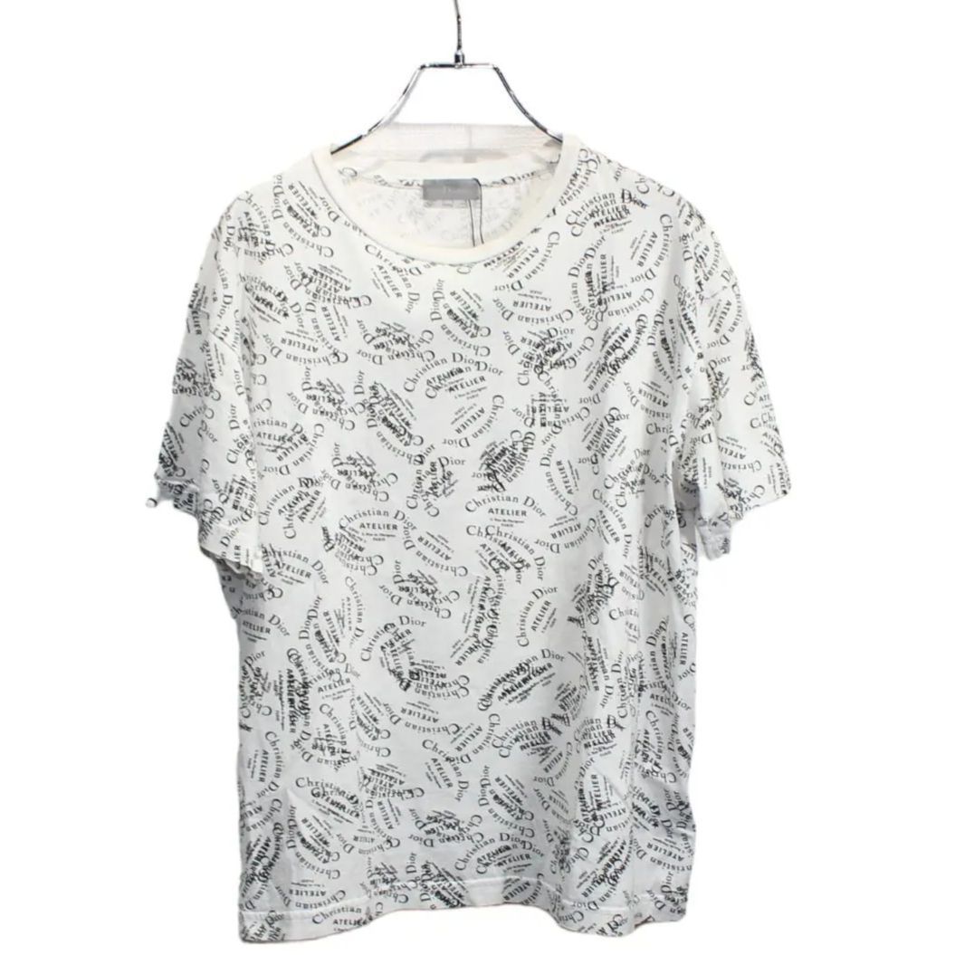 中古】DIOR HOMME ディオールオム アトリエ ロゴ プリント Tシャツ 