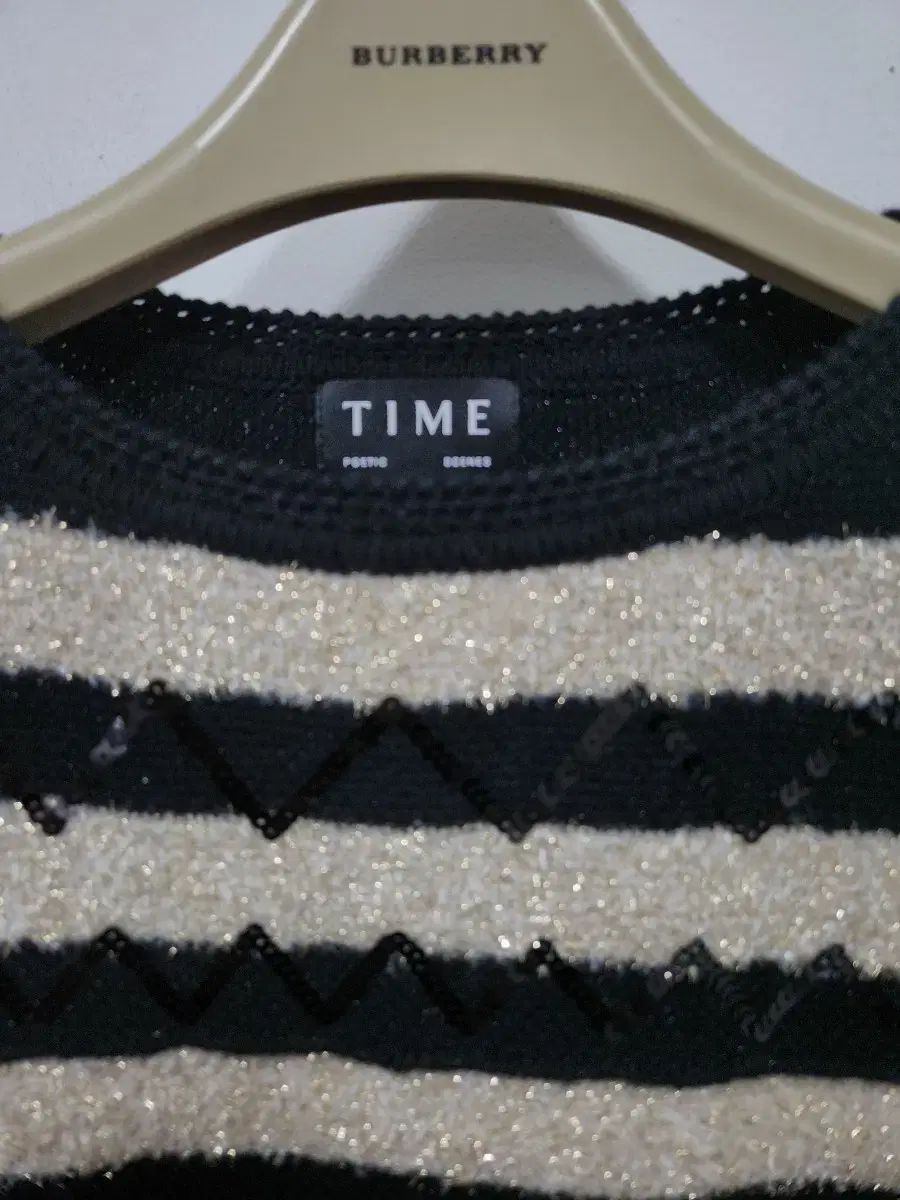  The HANDSOME TIME タイム スパンコールニットセーター 長袖 ニット セーター