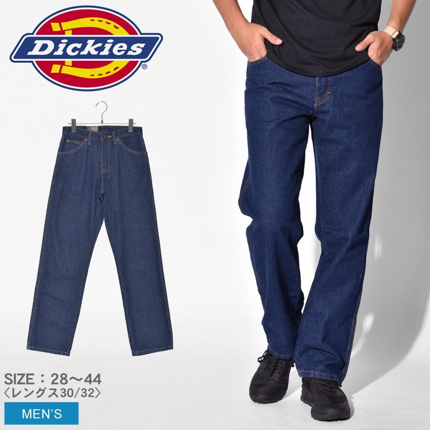 DICKIES ディッキーズ ワークパンツ 5 POCKET DENIM JEAN 9393 メンズ ボトムス デニム カラー:01.リンスインディゴ股下30インチ 品番：2077-0060