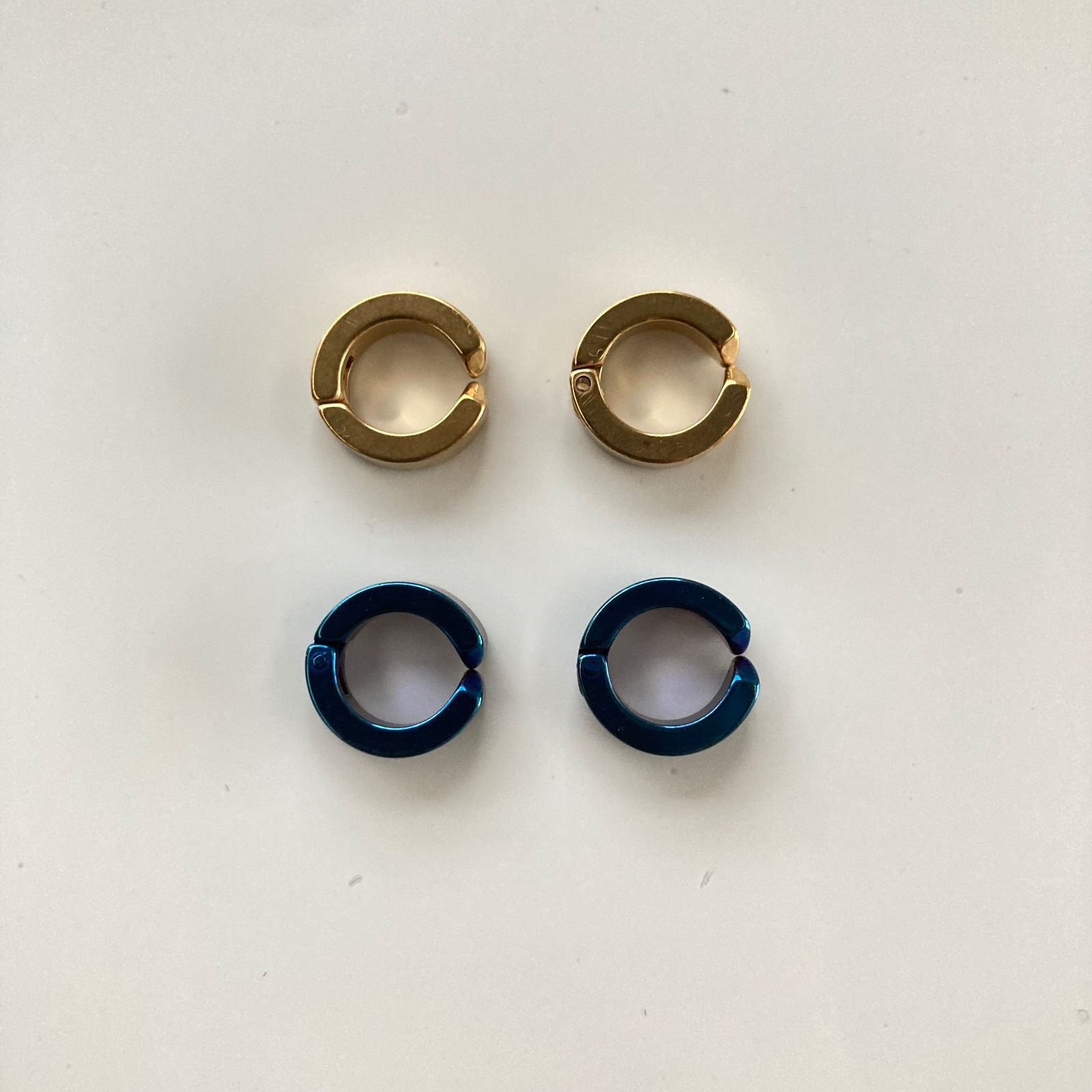 フェイクピアス 4個セット まとめ売り イヤーカフ フープイヤリング 両  