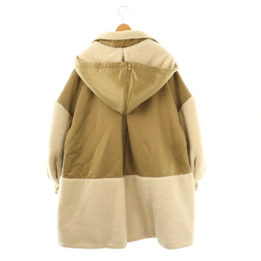 ETRE TOKYO×矢野未希子 ミリタリーボアコート ベージュ M ETRE TOKYO