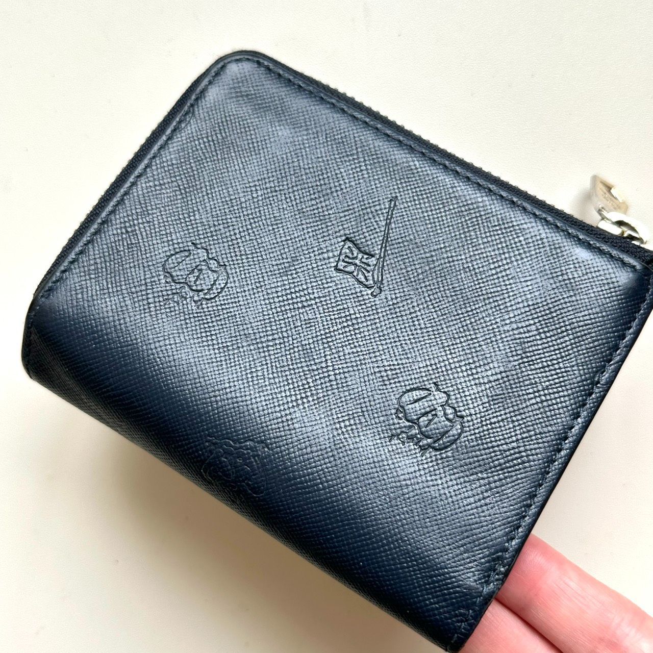  ポールスミス Paul Smith 二つ折り財布 ポールドローイング ネイビー 二つ折り財布 折り財布