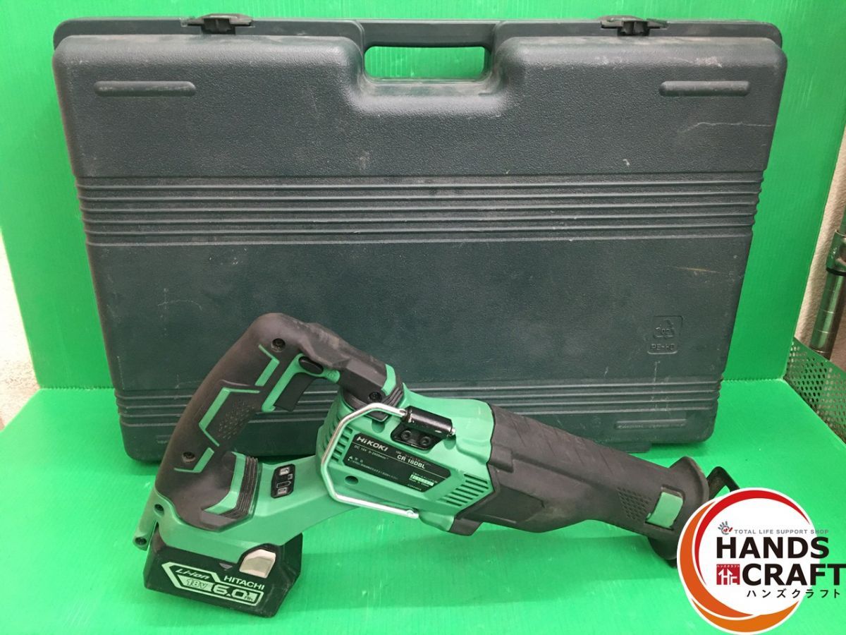ハイコーキ HIKOKI 18V コードレス セーバーソーCR18DBL 充電器 バッテリー×1 BSL1860 ケース レシプロソーブレード 1本 BIM48 A-57894 付き 品