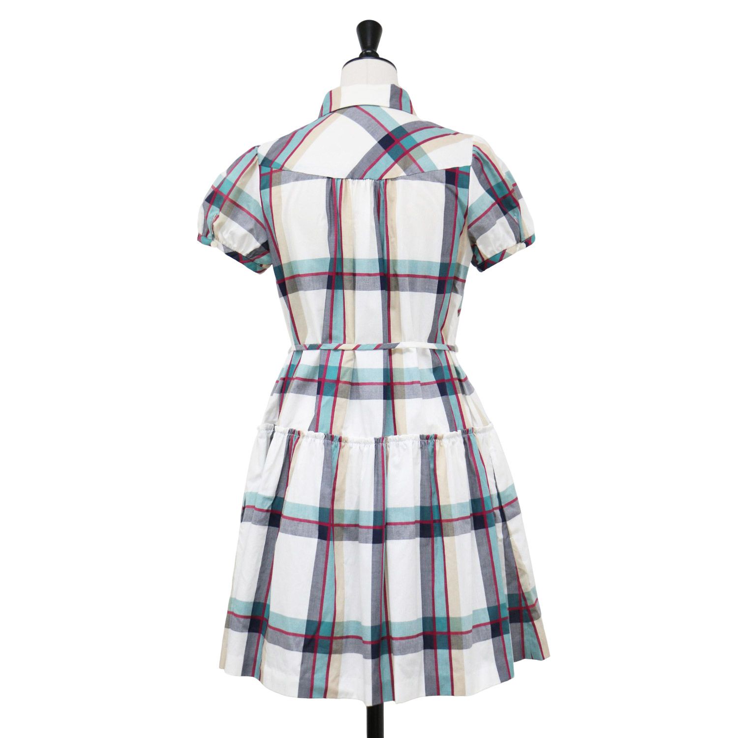 バーバリーブルーレーベル ワンピース ベルト付き ノバチェック 36 バーバリーブルーレーベル ワンピース ベルト付き ノバチェック 36