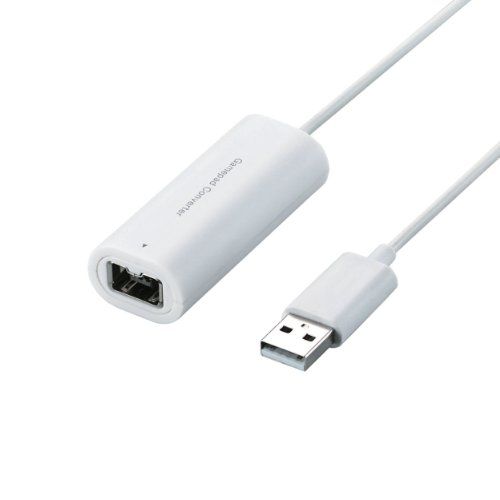 エレコム ゲームパッドコンバータ USB接続 Wiiクラシックコントローラ対応 1ポート ホワイト JC-W01UWH （1点）