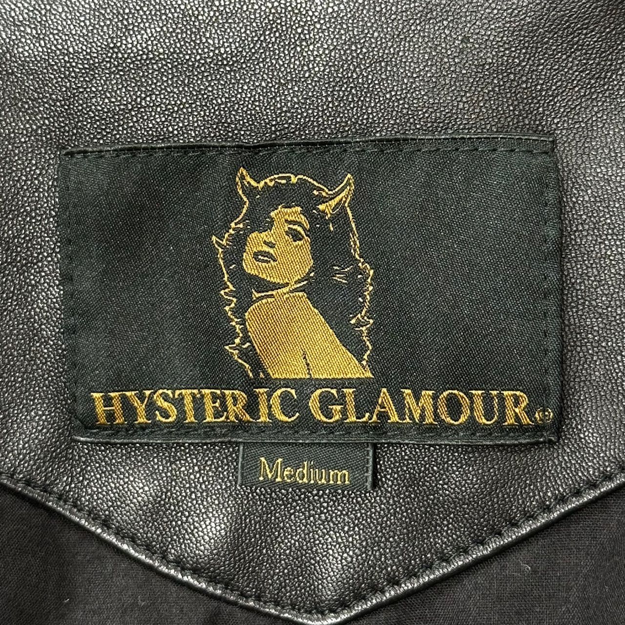 HYSTERIC GLAMOUR 20SS ラムレザーオーバーサイズブルゾン レザー 