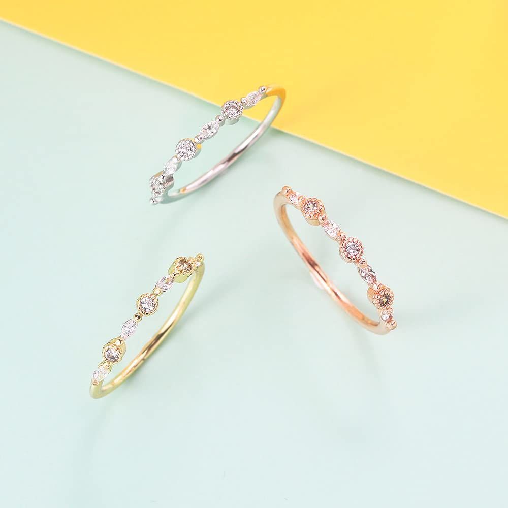 K.L.Y 指輪 レディース K 18 18金コーティング ジルコニアCZ リング 金属アレルギー対応 プレゼント