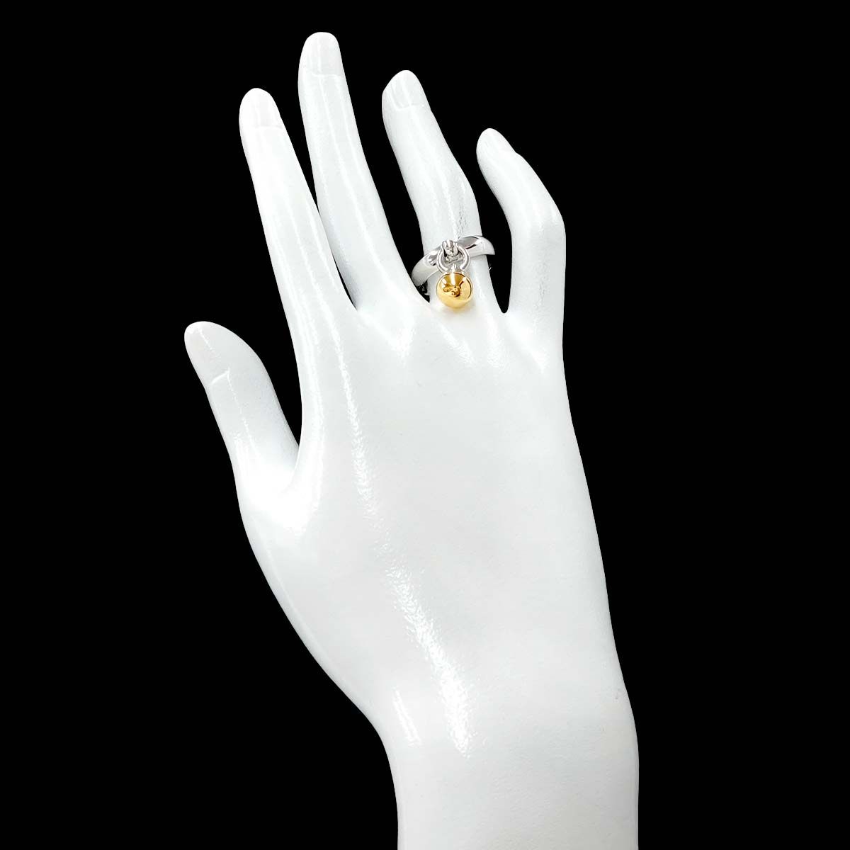 ティファニー TIFFANY&Co. ボールダングル 13号 リング K18 YG