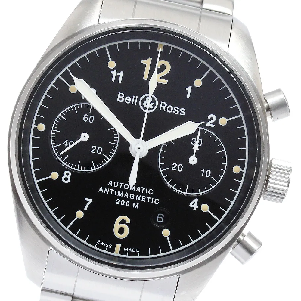 Bell & Ross 自動巻 クロノグラフ 126.A-S00244 正常稼働 Bell & Ross 自動巻 クロノグラフ 126.A-S00244 正常稼働