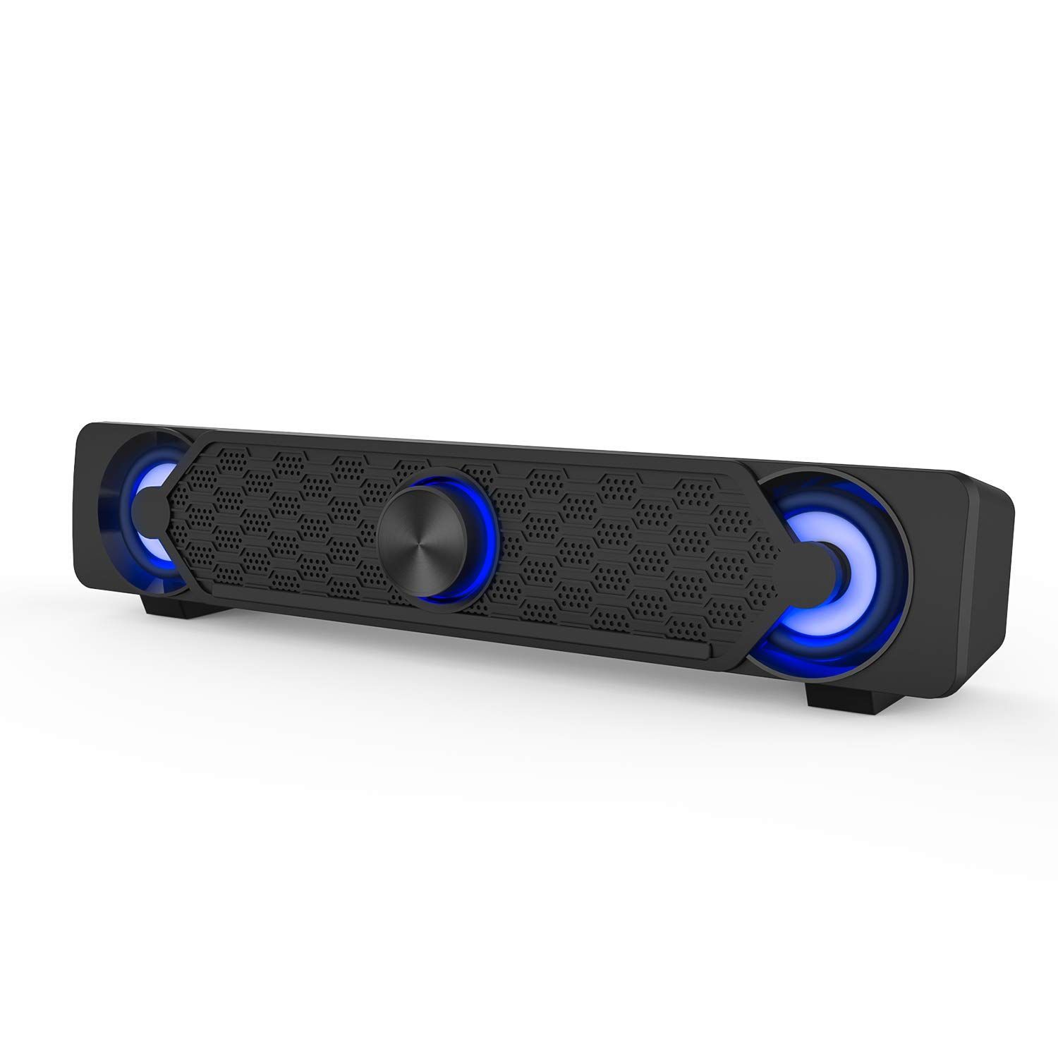 【特価商品】Smalody PCスピーカー ゲーミングスピーカー USB電源 LEDライト付き コンピューター/ラップトップ/ゲーム機などに対応 PS4.などゲーム用（AUX3.5MM）