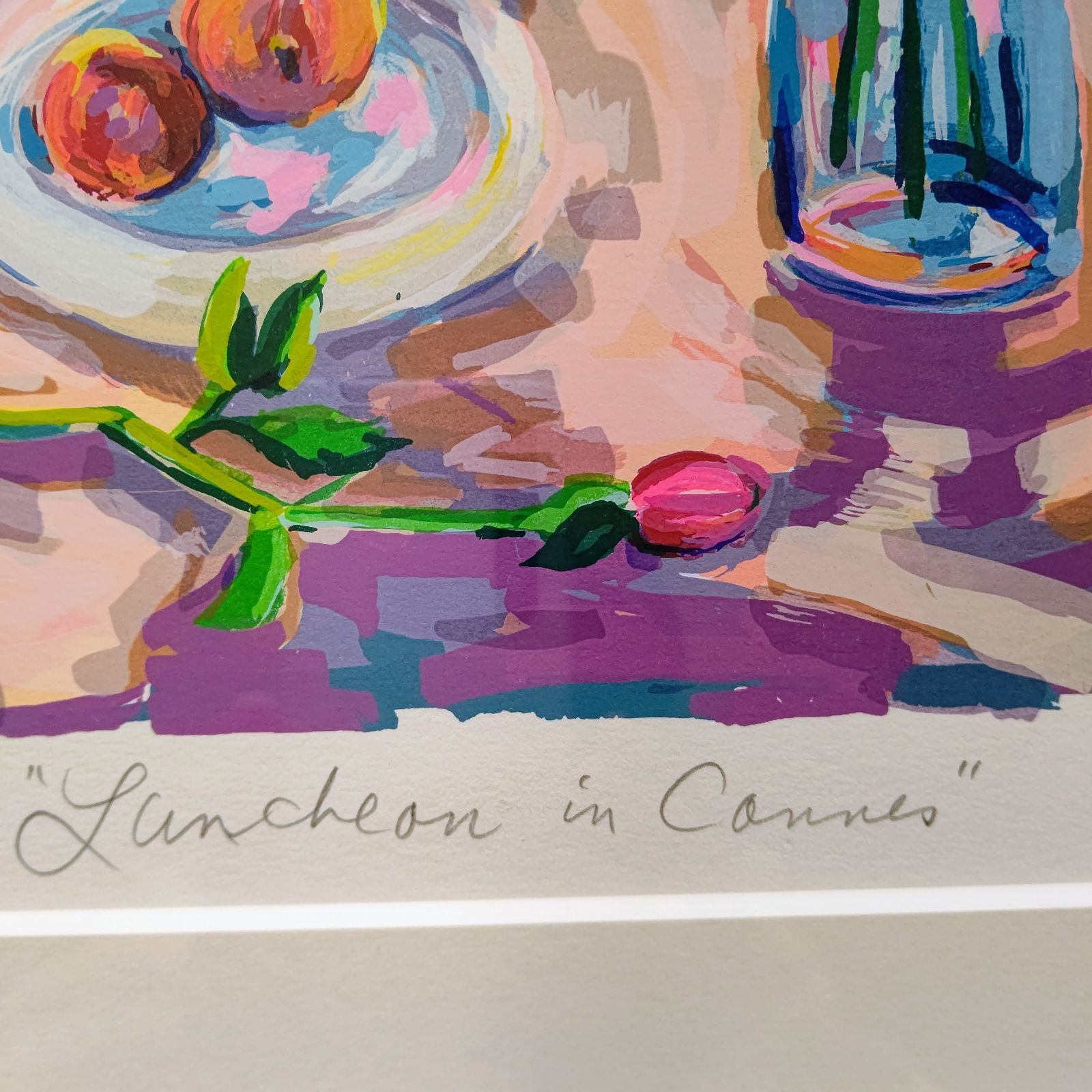 ◯絵画 シルクスクリーン 複合技法版画 額装品 絵画 シルクスクリーン 複合技法版画 額装品（Joanne Isaac (ジョアン