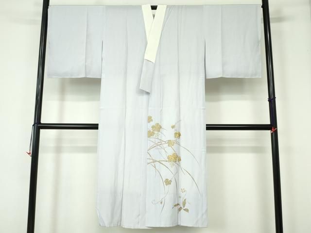 D776 訪問着　総絞り　葡萄　蔦の葉　日本和裁士会　正絹　着物　袷　極美品 平和屋着物□訪問着 絞り 吹き寄せぶどう蔦の葉文 金彩 正絹 逸品