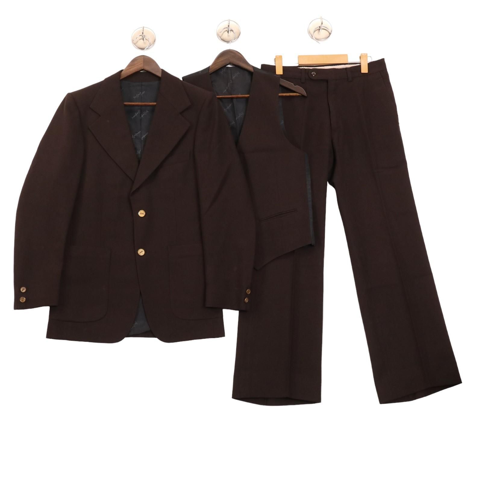 YVES SAINT LAURENT イヴサンローラン 3ピース セットアップ スーツ 