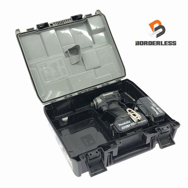 品 makita マキタ 18V 充電式インパクトドライバー TD173D バッテリー2個 18V 6.0Ah 付き 充電回数14回と40回 締付け