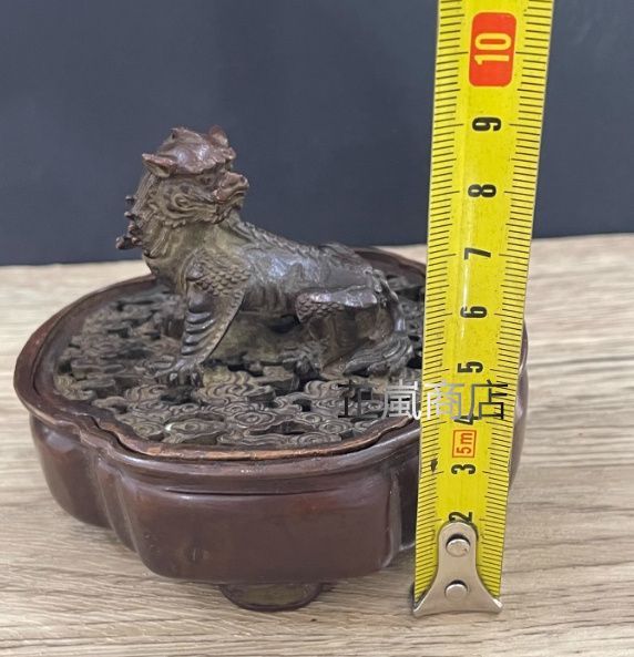 銅製 瑞獣香炉 室内招財茶道沈香炉 茶道具 香道具 工芸品 置物