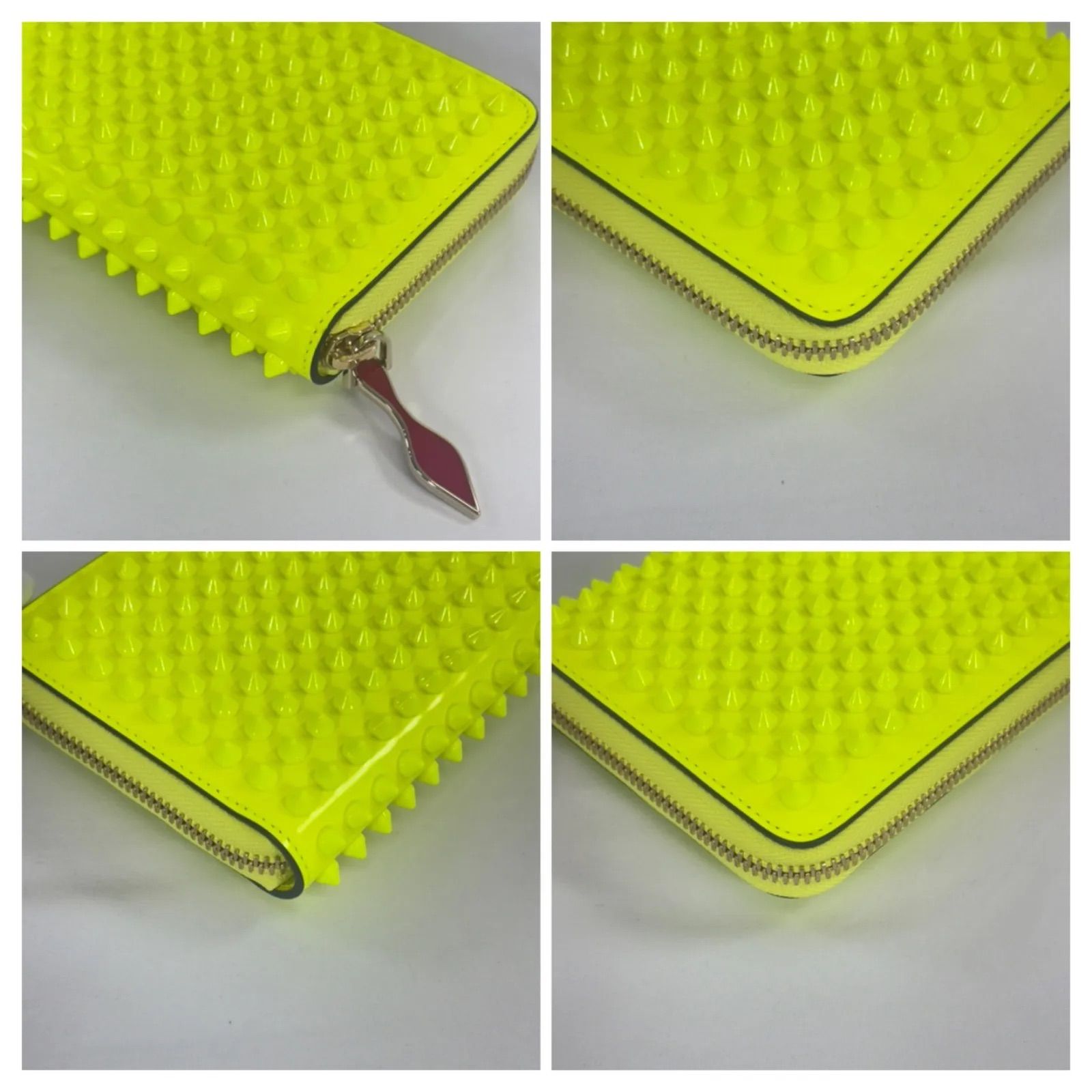 美品】 Christian Louboutin ルブタン エナメル スパイクスタッズ