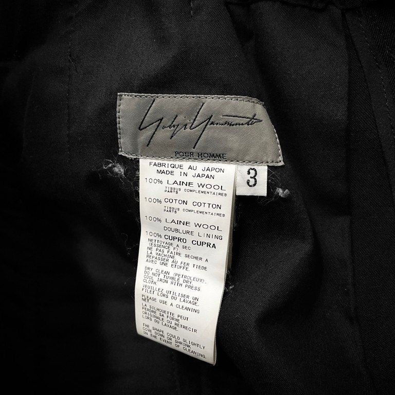 Yohji Yamamoto Pour Homme 15AW ウールギャバジンフラノパッチワーク