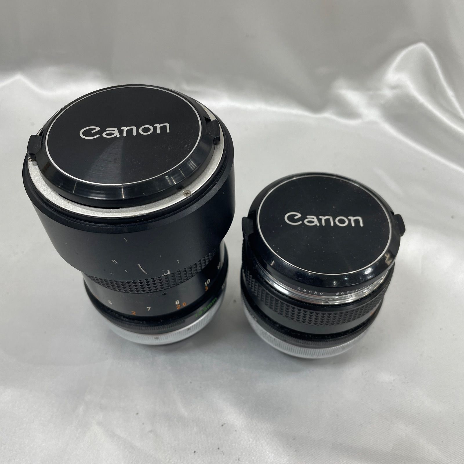 A【ジャンク】Canon FDレンズ 2本セット 28mm F3.5 / 135mm F3.5 