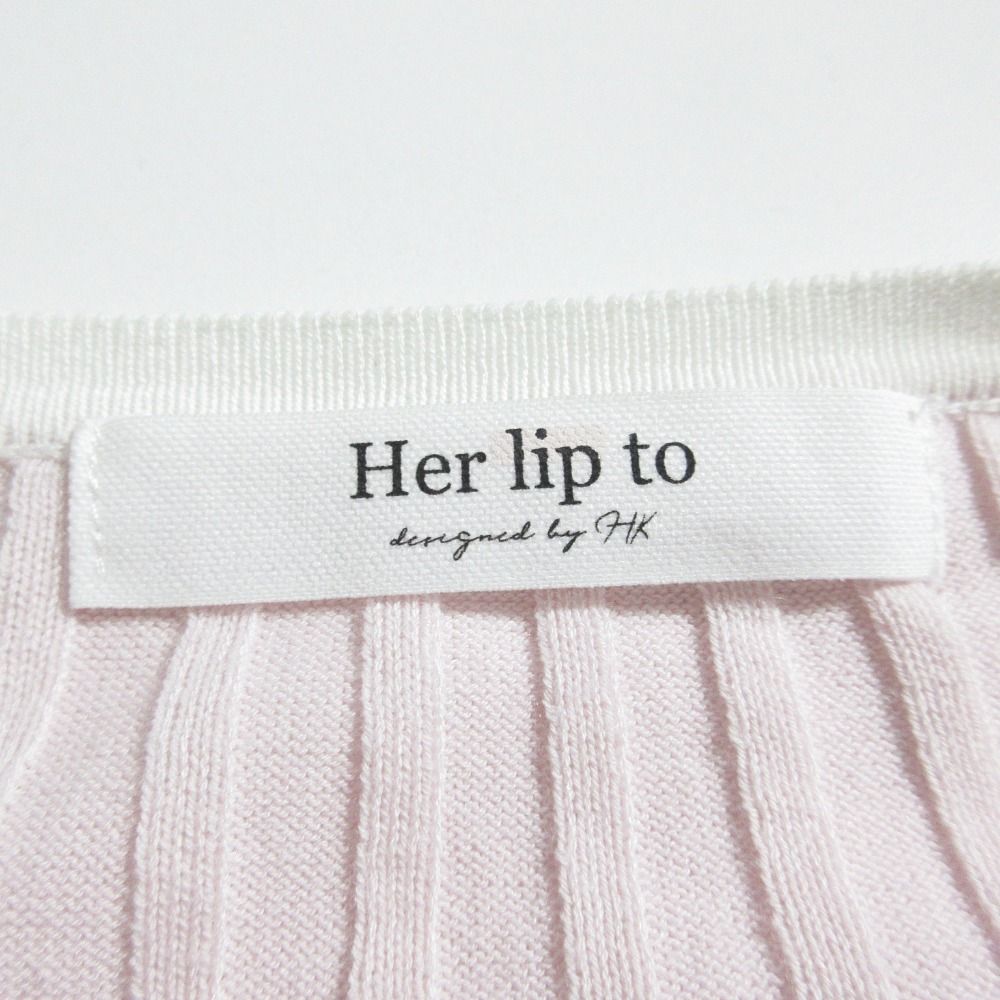 Her Her lip to Trois Logo Knit Mini Dress lip to Trois Logo Knit