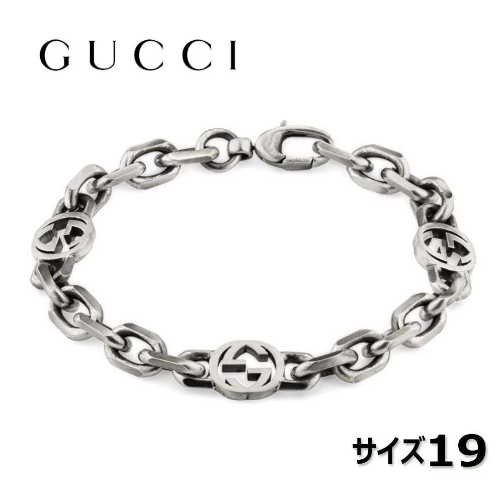 グッチ GUCCI インターロッキングG シルバー ブレスレット19号 620798 グッチ GUCCI インターロッキングG シルバー ブレスレット19号 620798