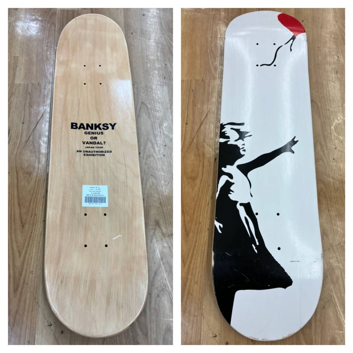 BANKSY バンクシー スケートボード板 BANKSY バンクシー Girl with balloon 31インチ スケボー デッキ