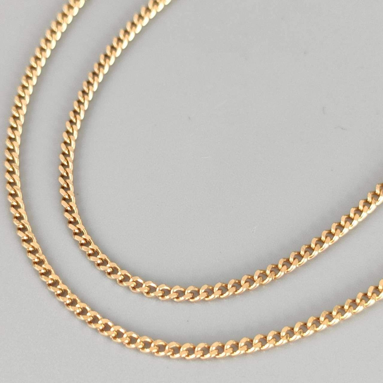 18K GF 喜平ネックレス 刻印あり 18金 K18 男女兼用 造幣局 喜平ネックレス 4.02g 40.5㎝ C767