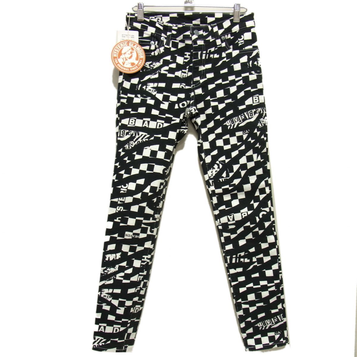 定価33.000円 HYSTERIC GLAMOUR ヒステリックグラマー 総柄 スキニー パンツ レディース ストレッチ