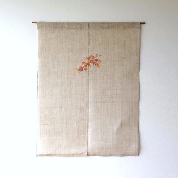 本藍染　荒織　麻　のれん 楽天市場】麻のれん のれん 暖簾 ：縦染ぼかし紺藍（手織り和風