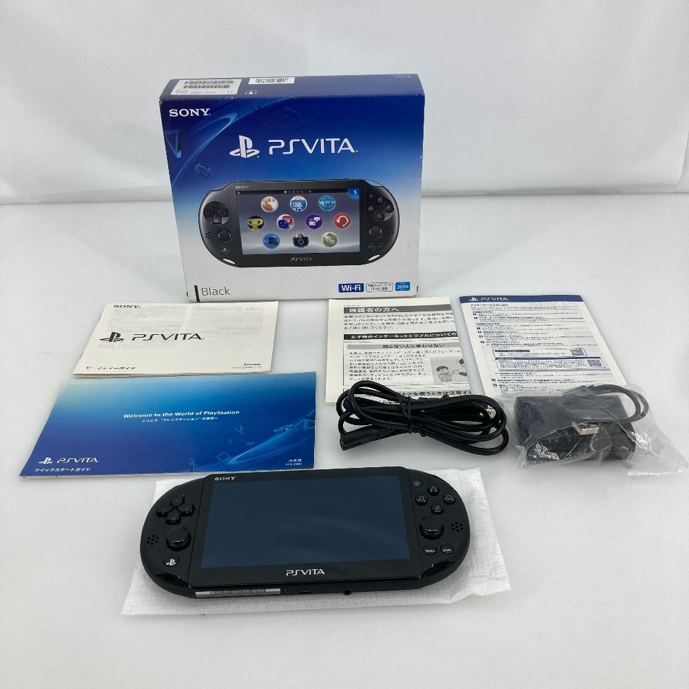 05w15209T PS VITA PlayStation VITA 本体 箱あり PCH-2000 ブラック ＊動作 |初期化済み＊ ◎ 品◎