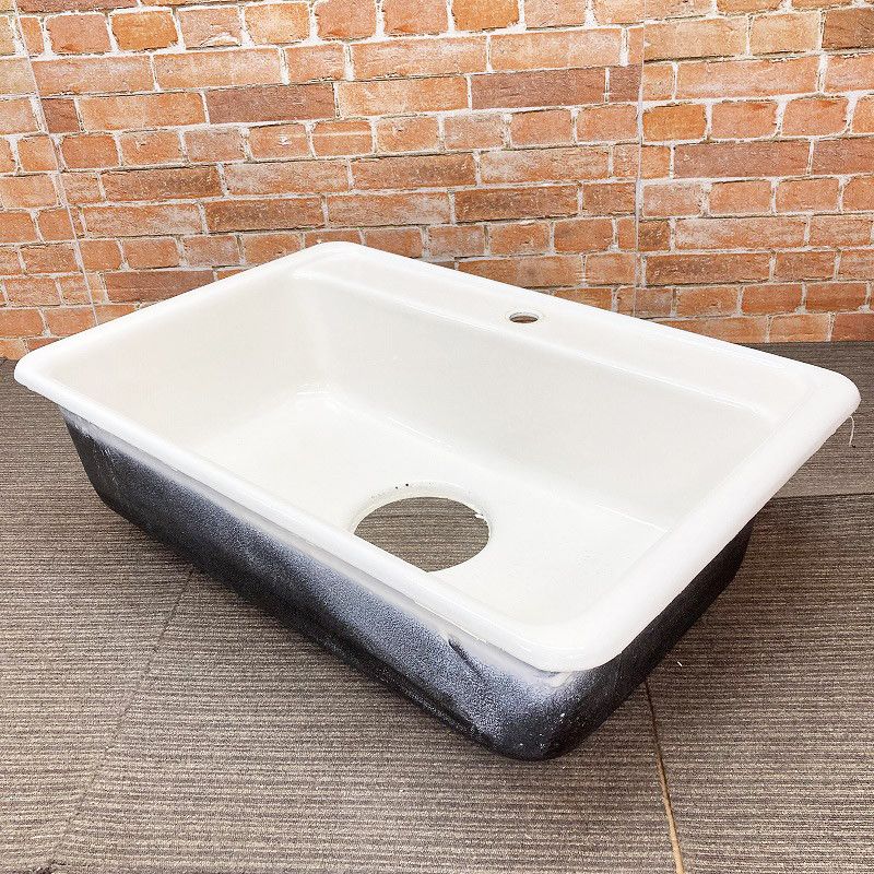 品 TOTO 幅広 スチール製 手洗器 洗面ボウル 幅81cm 810mm 洗面器 パブリック用流し バック付掃除用流し 15H