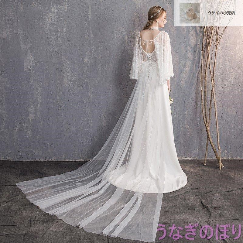 ウエディングドレス aライン 白 安い 長袖 ウェディングドレス 花嫁 結婚式レース パーティードレス 二次会 ブライダル ロングドレス ボレロ イブニングドレス WWW_USTAUSTRALIA_COM_AU
