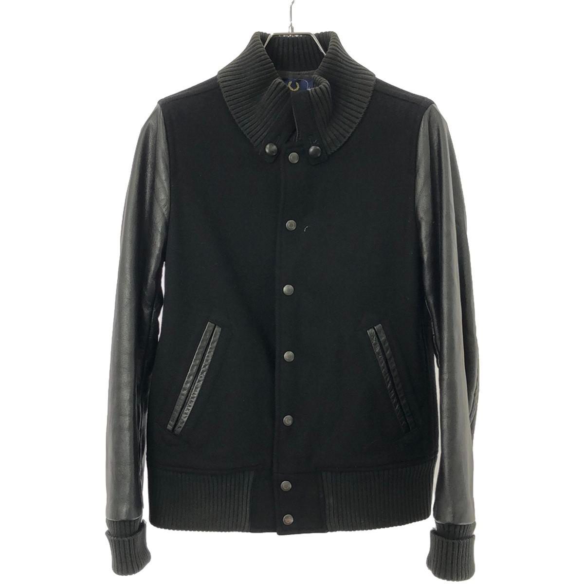 FRED PERRY フレッドペリー レザースタジアムジャケット F2141 