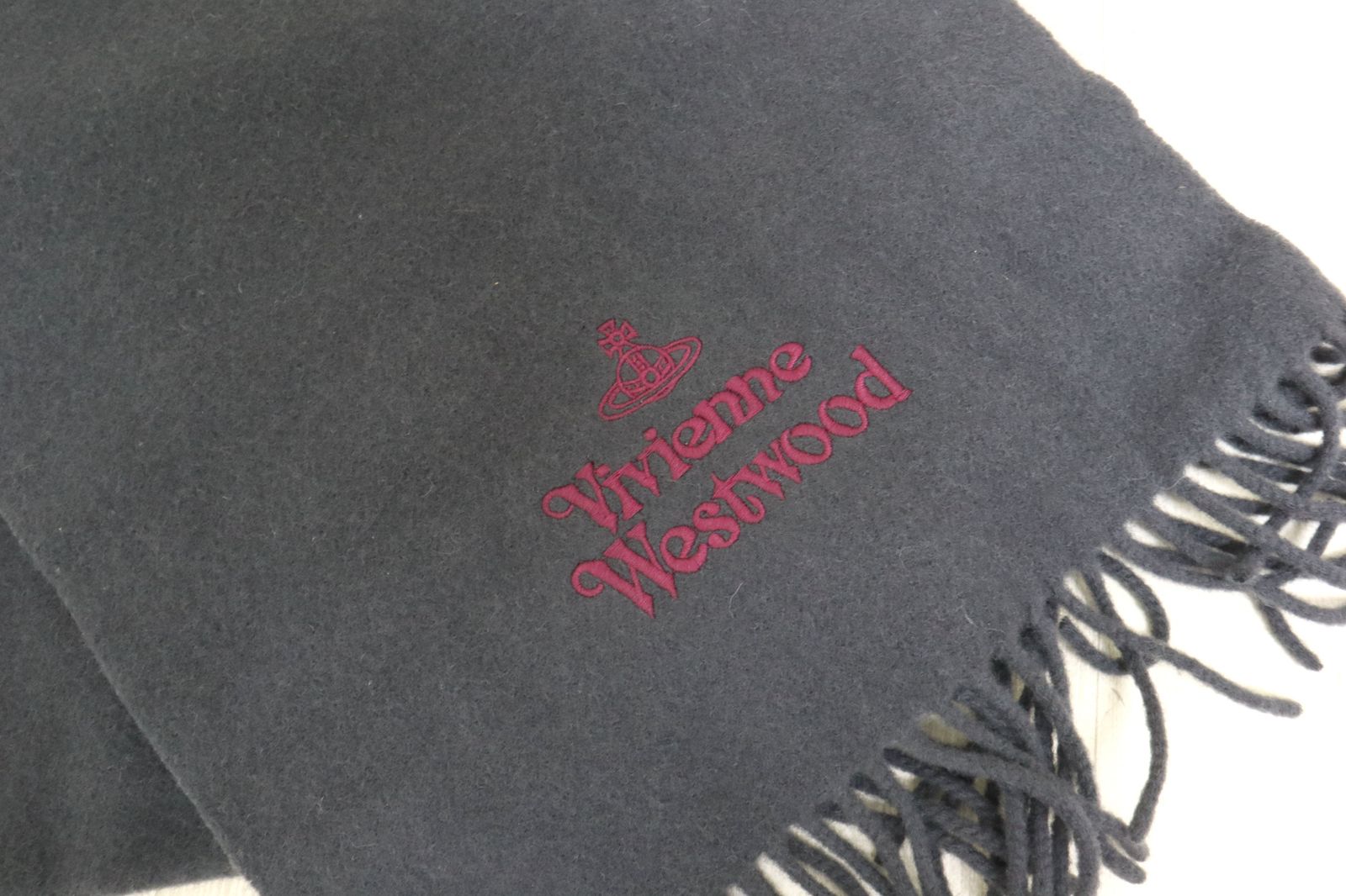 vivienne westwood マフラー ブラウン レッド vivienne westwood