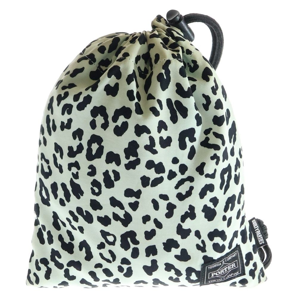 WACKO MARIA ワコマリア 21AW ×PORTER SHOULDER POUCH ポーター レオパード ポーチ 巾着 グレー
