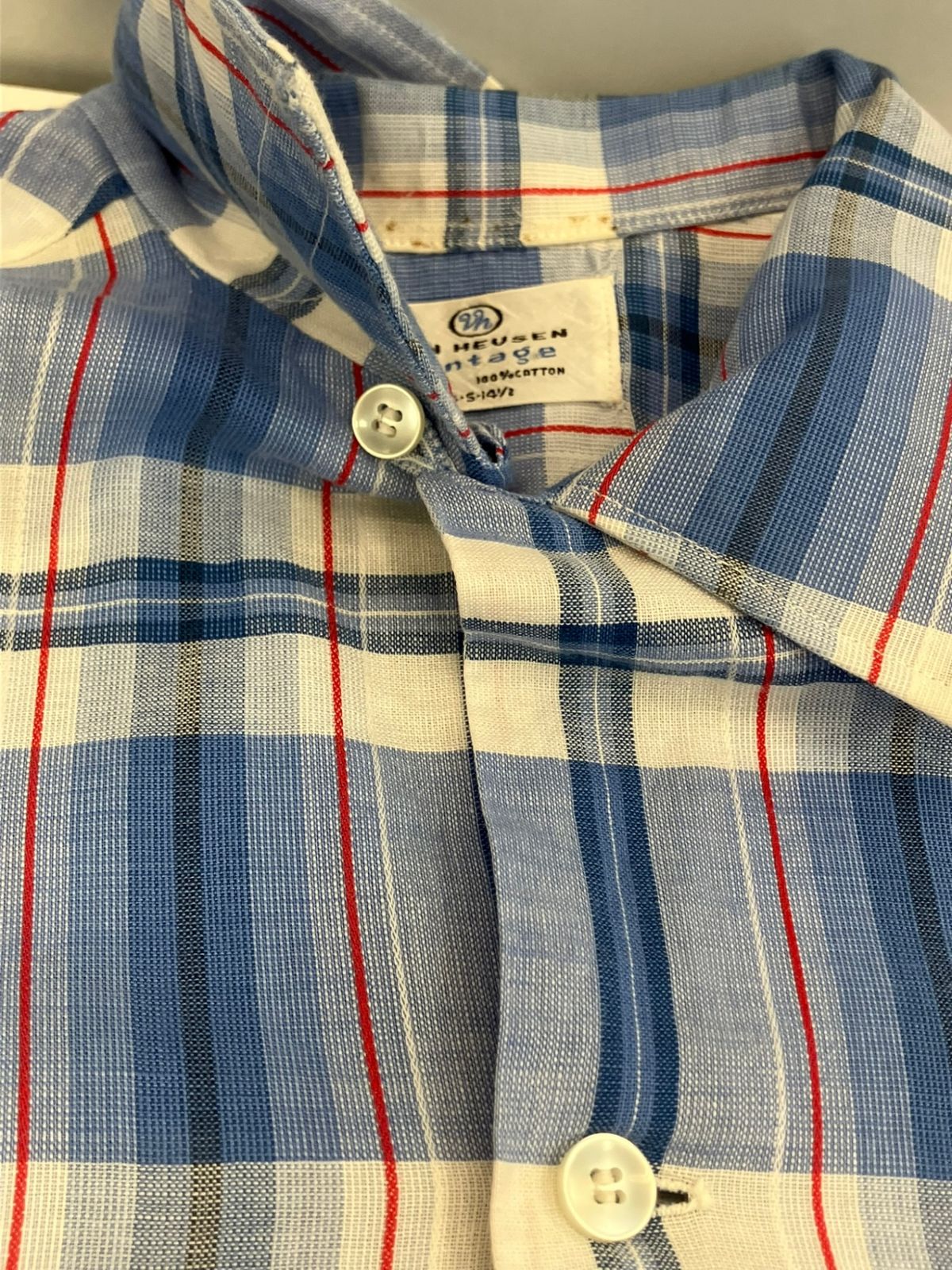ヴィンテージ vintage 50's~60's 50~60年代 VAN HUSEN チェック