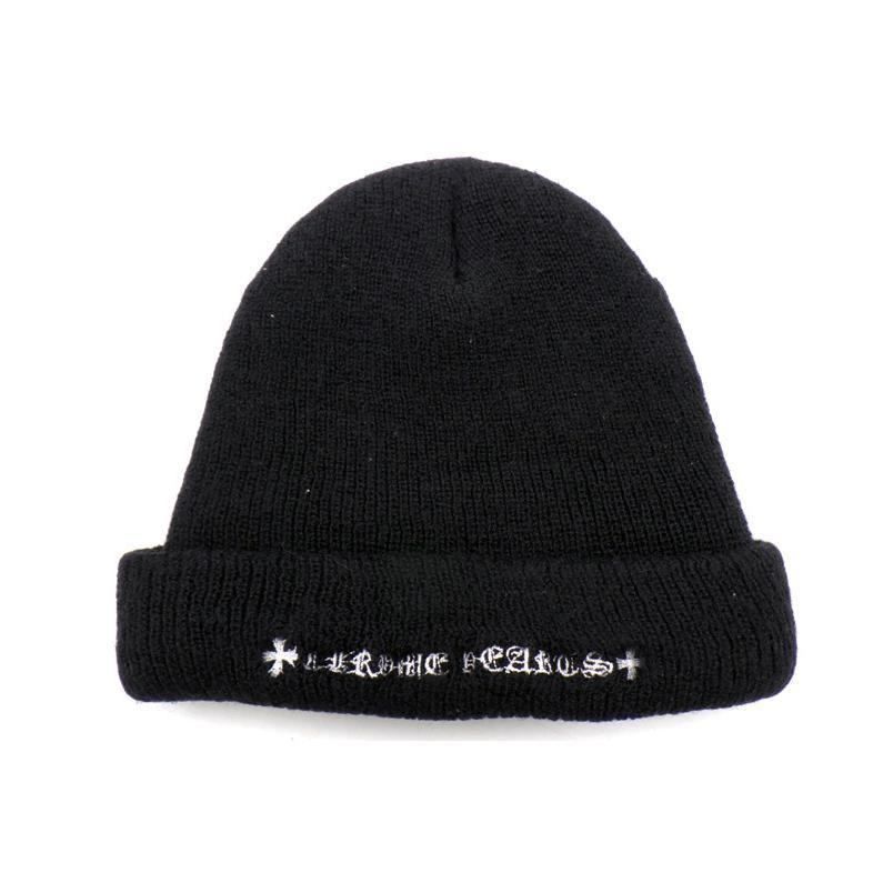 Chrome Hearts ニット帽 CHROME HEARTS クロムハーツ WOOL WATCH CAP CHロゴ刺繍ビーニー