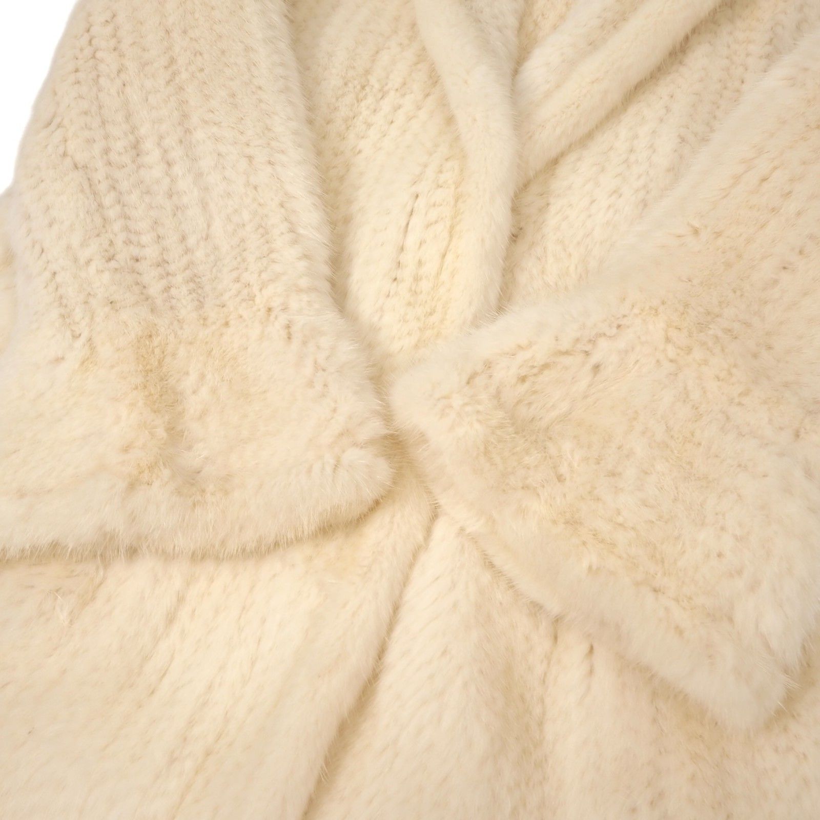 □美品 パールミンク MINK ミンクヤーン ミンクファー ベルト