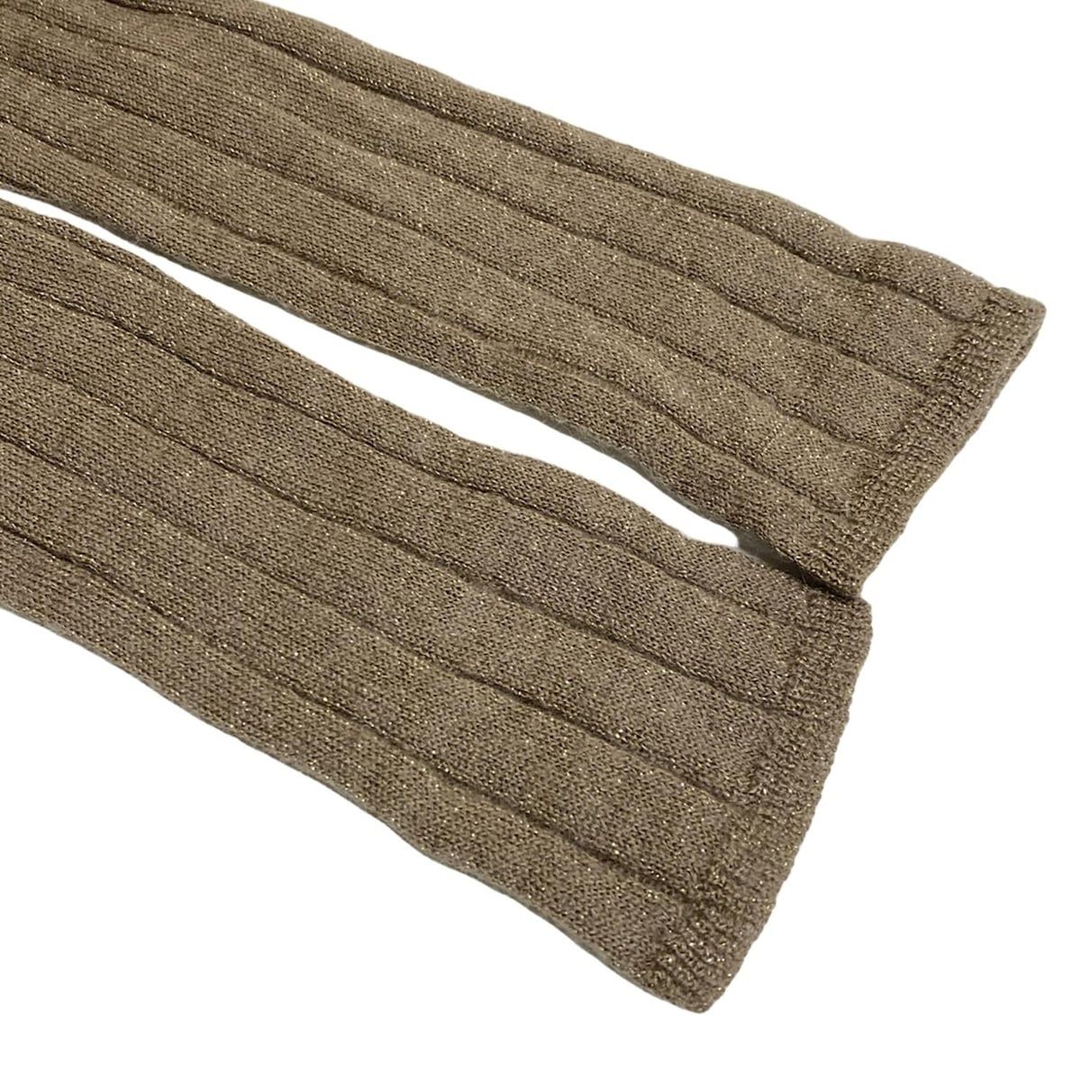 BRUNELLO CUCINELLI - BRUNELLO CUCINELLI(ブルネロクチネリ) 長袖セーター サイズXS レディース美品  - ライトブラウン クルーネック/ラメ BRUNELLO CUCINELLI(ブルネロクチネリ) 長袖セーター サイズXS