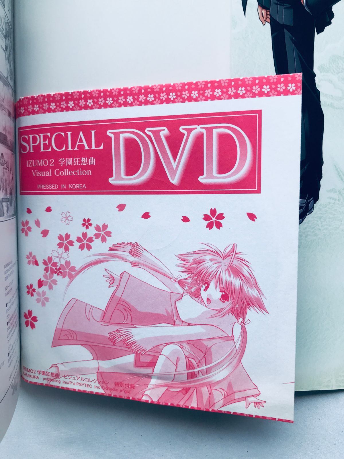IZUMO2 学園狂想曲 ビジュアルコレクション ガイド 攻略本 初版 DVD(未 