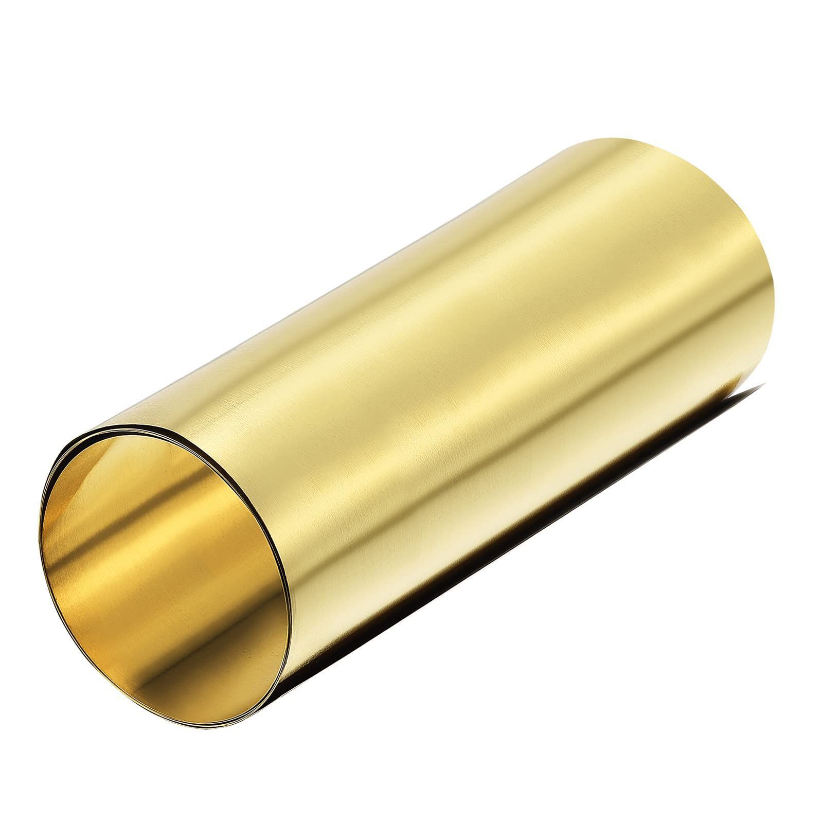 METALLIXITY 黄銅シート (1000 mmx200 mmx0.1 mm) 1個 金属 シーツプレート ホームキッチンバックスプラッシュ用 クラフトプロジェクト用
