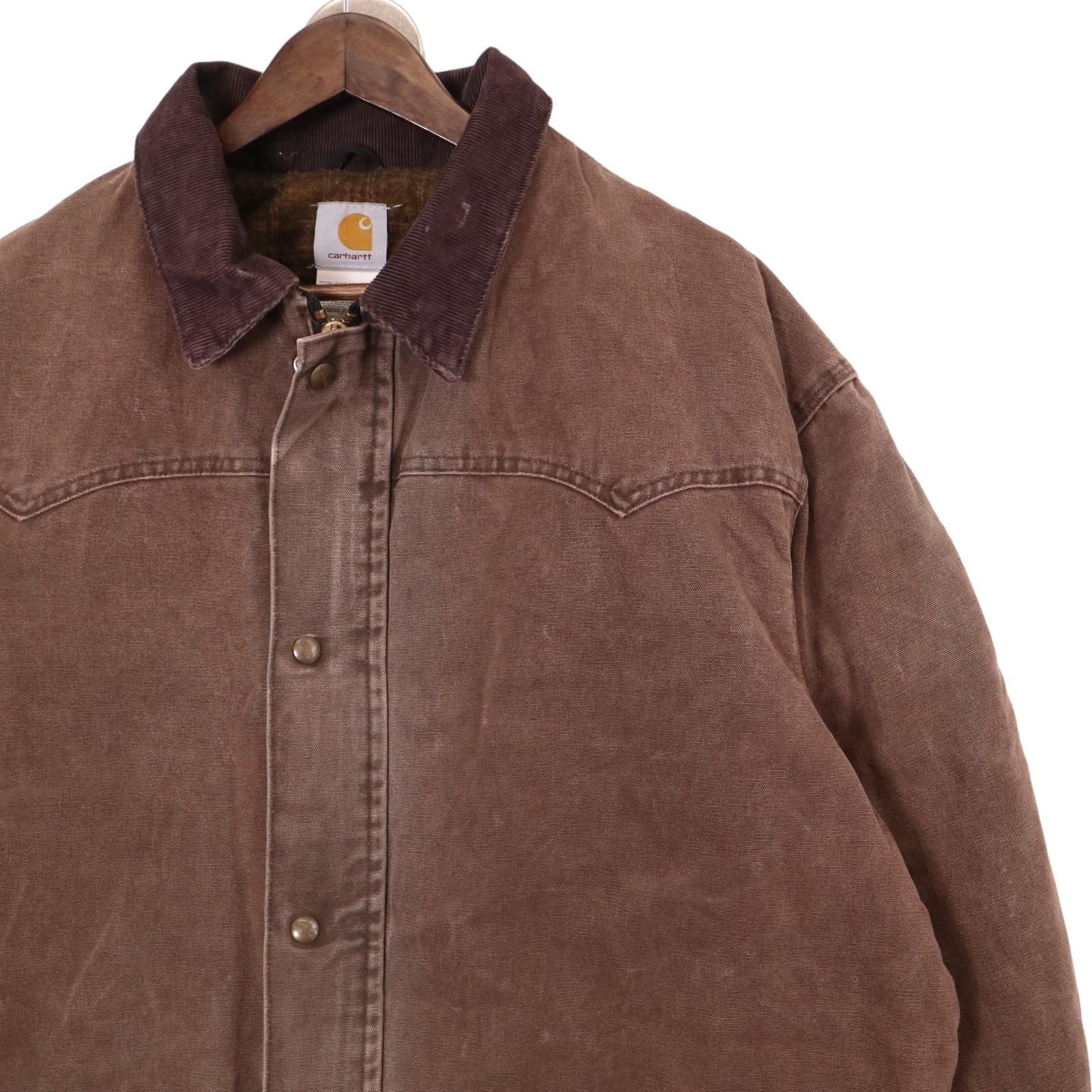 00年代 Carhartt カーハート ダックカバーオール ワーク ブラウン