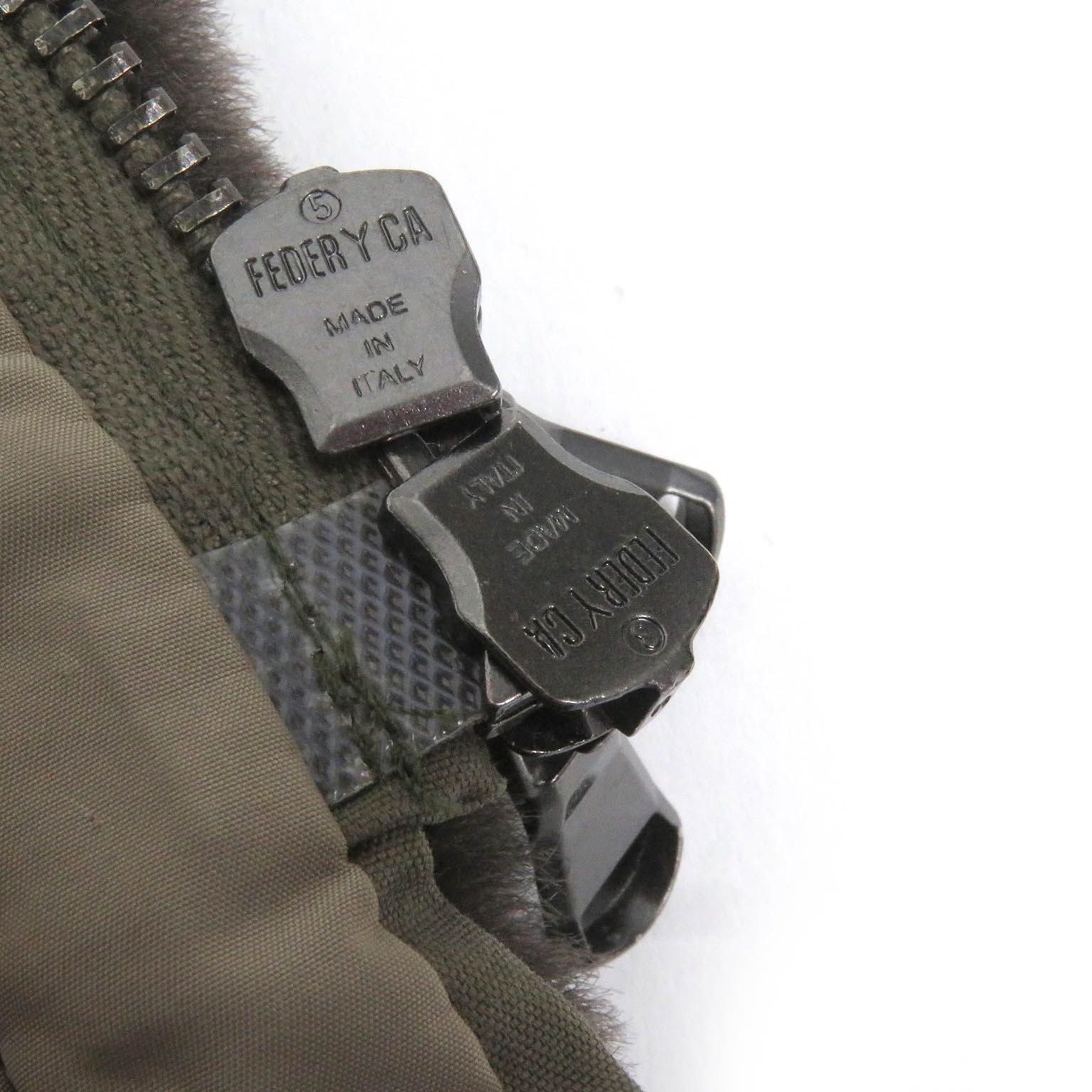 美品□EMMETI エンメティ ムートン ラムレザーパイピング ラクーン