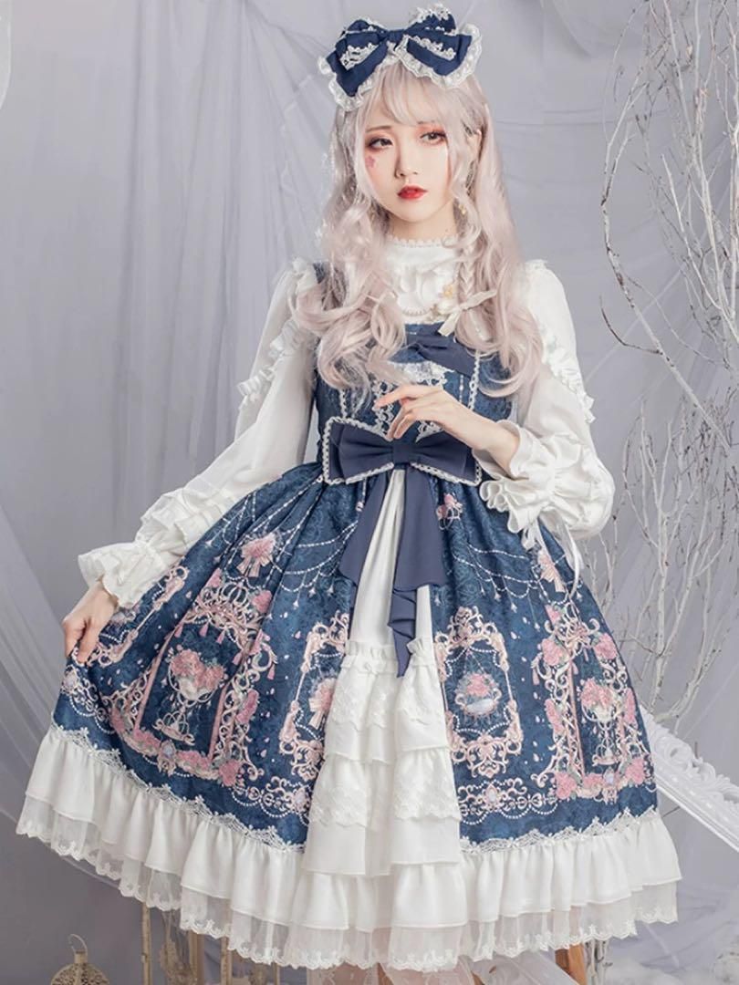 ロリータジャンパースカート♪お出かけ女子会に最適な華やかなクラシカルロリータ