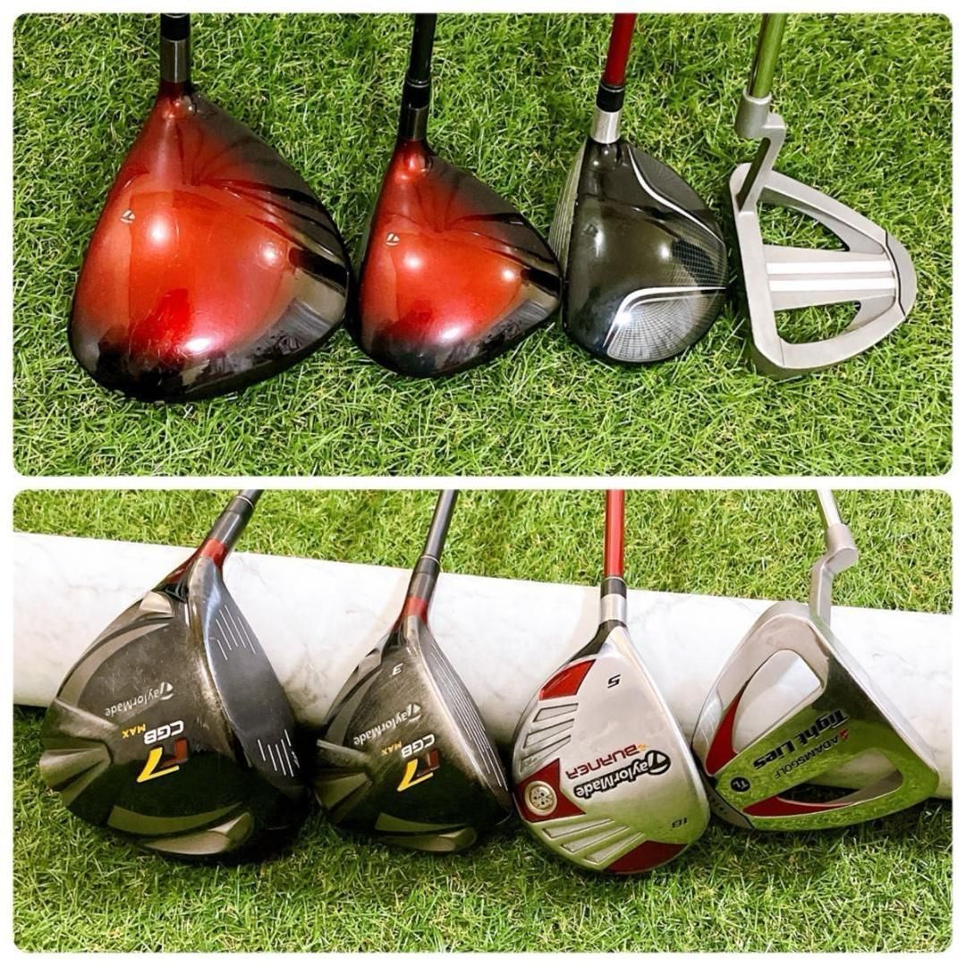 レフティ テーラーメイド メンズゴルフセット 10本 初心者 コースデビュー 左 レフティ テーラーメイド メンズゴルフセット 10本 初心者