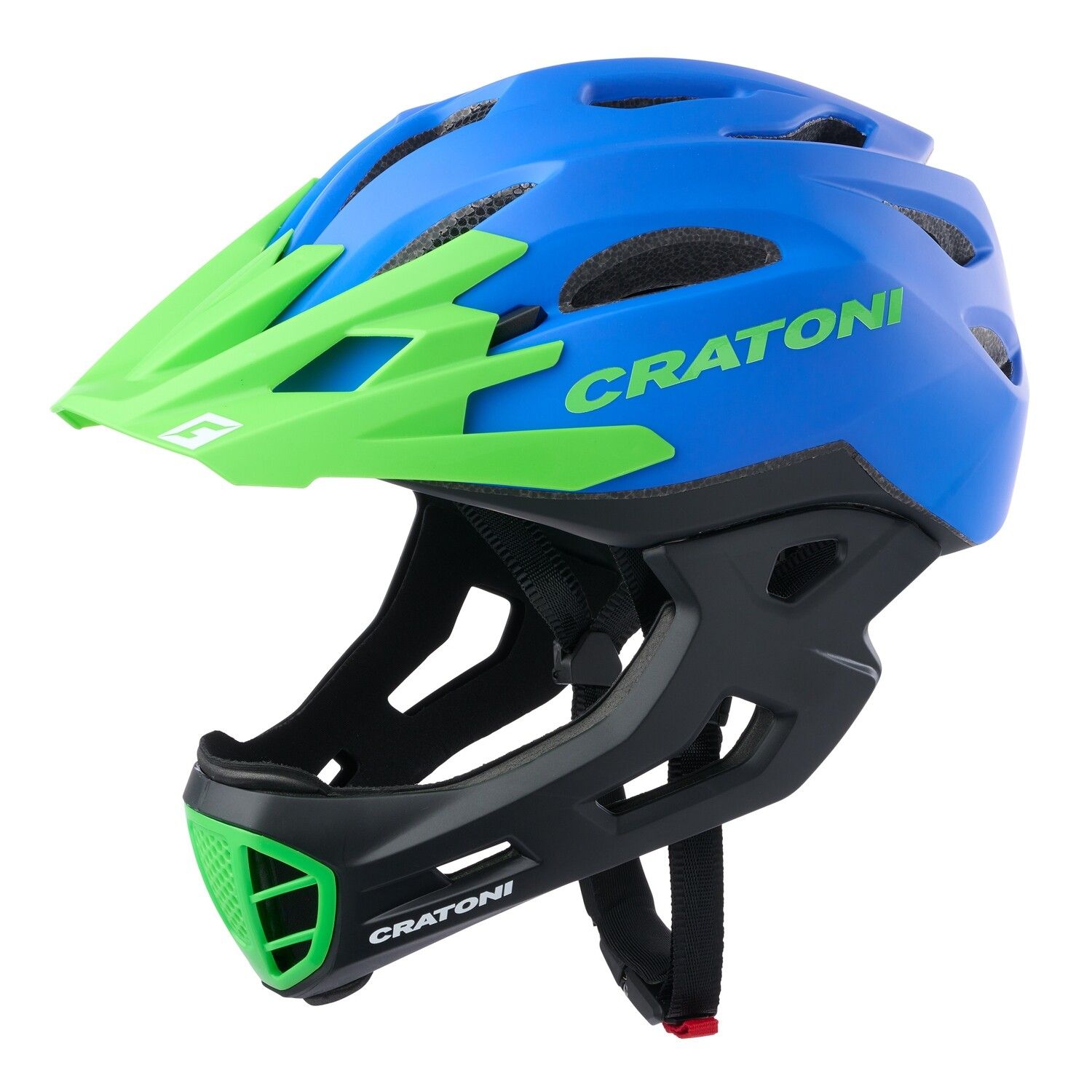 最速発送 キッズヘルメット クラトーニ CRATONI Cマニアック アズーレネオングリーン マット ML 54-58cm